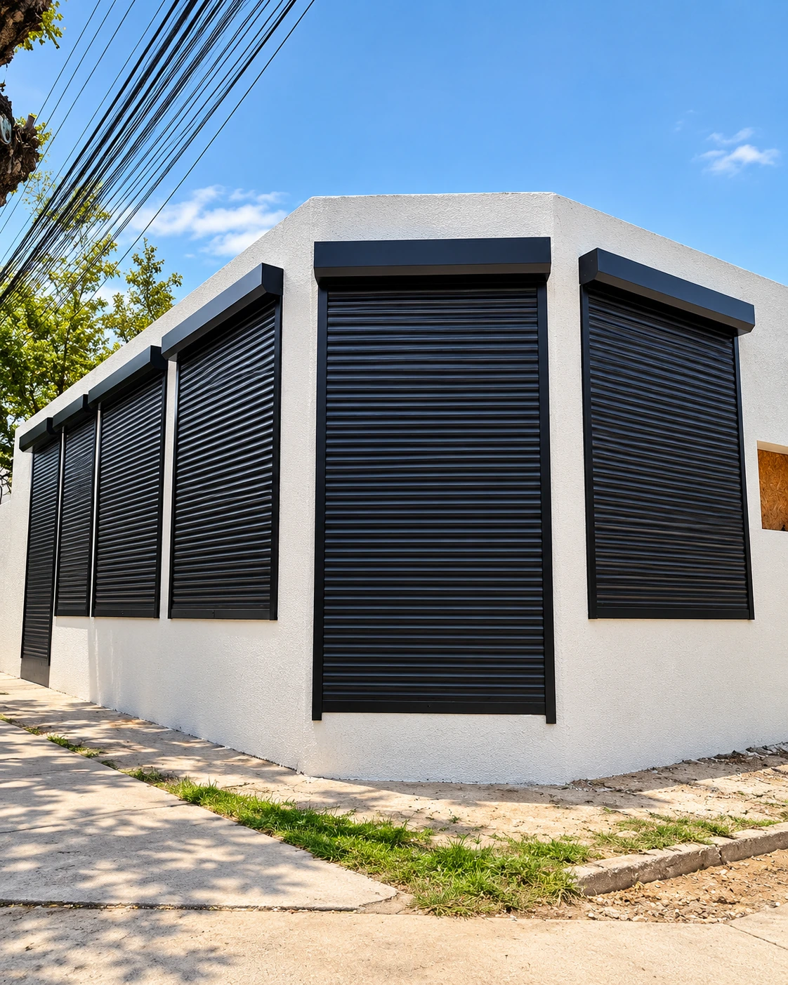 Persiana con cajón exterior